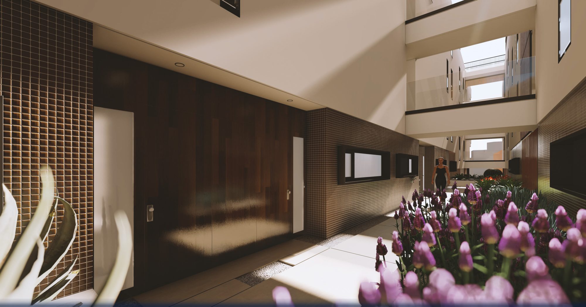 Olympic Residences: begrünter Innenhof – Neubau in Adeje, Teneriffa