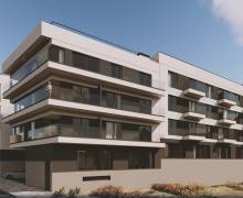 Olympic Residences: Fassade mit durchgehenden Terrassen – Neubau in Adeje, Teneriffa