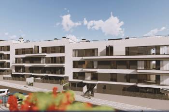 Olympic Residences: street view of the building – new build in Adeje, Tenerife