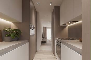 Olympic Residences: kitchen – new build in Adeje, Tenerife