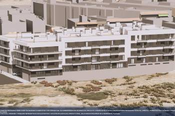 Olympic Residences: aerial view of the development – new build in Adeje, Tenerife