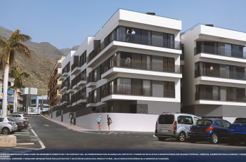 Olympic Residences: street view of the building – new build in Adeje, Tenerife