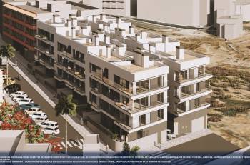Olympic Residences: aerial view of the development – new build in Adeje, Tenerife