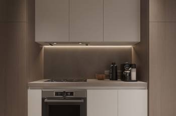Olympic Residences: kitchen – new build in Adeje, Tenerife