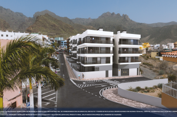Olympic Residences: street view of the building – new build in Adeje, Tenerife