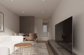 Olympic Residences: living room – new build in Adeje, Tenerife