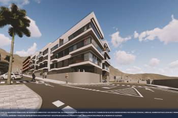 Olympic Residences: exterior view of the building – new build in Adeje, Tenerife
