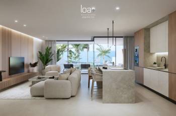 Intérieur moderne avec salon et salle à manger à ENA Luxury Homes Los Cristianos