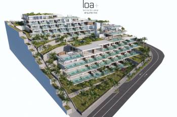 Vue aérienne de ENA Luxury Homes — résidence de luxe à Los Cristianos, Tenerife