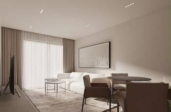 Olympic Residences: living room – new build in Adeje, Tenerife
