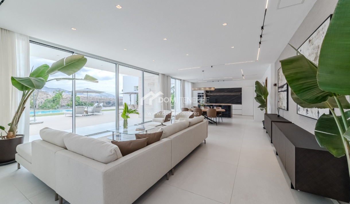 Luxus Wohnzimmer mit Panoramablick La Caleta Villa