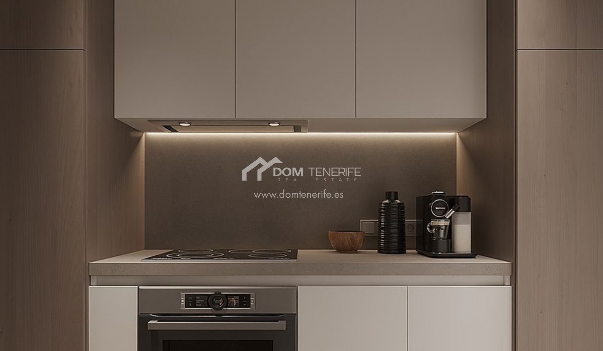 Olympic Residences 105: fitted kitchen – new build in Adeje, Tenerife