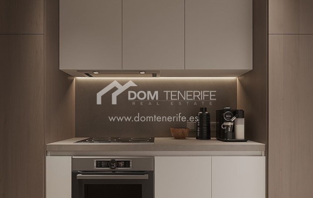 Olympic Residences 105: fitted kitchen – new build in Adeje, Tenerife