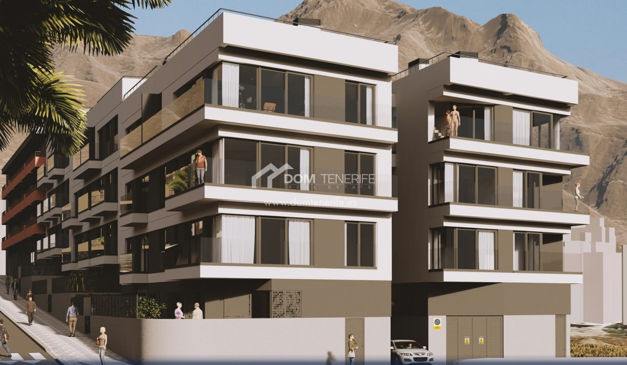 Olympic Residences 105: exterior view of the building – new build in Adeje, Tenerife