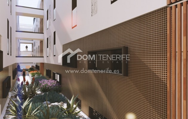 Olympic Residences 107: landscaped inner courtyard – new build in Adeje, Tenerife