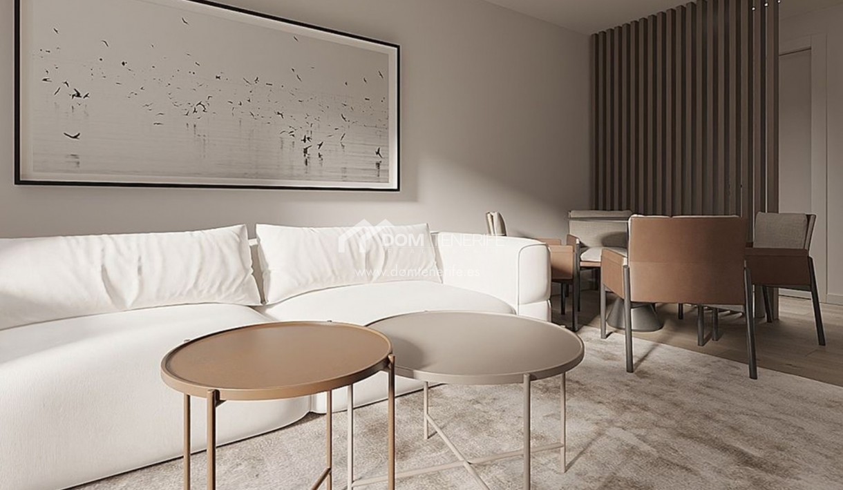Olympic Residences 108: living-dining room – new build in Adeje, Tenerife