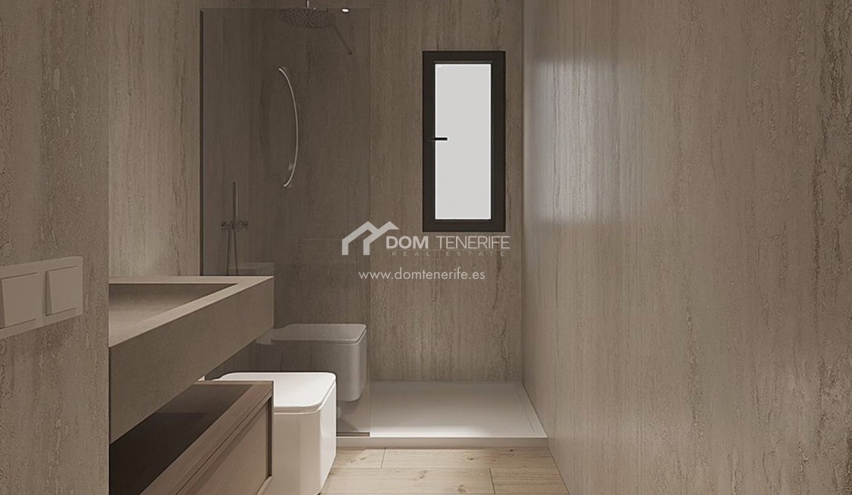 Olympic Residences 109: bathroom with shower – new build in Adeje, Tenerife
