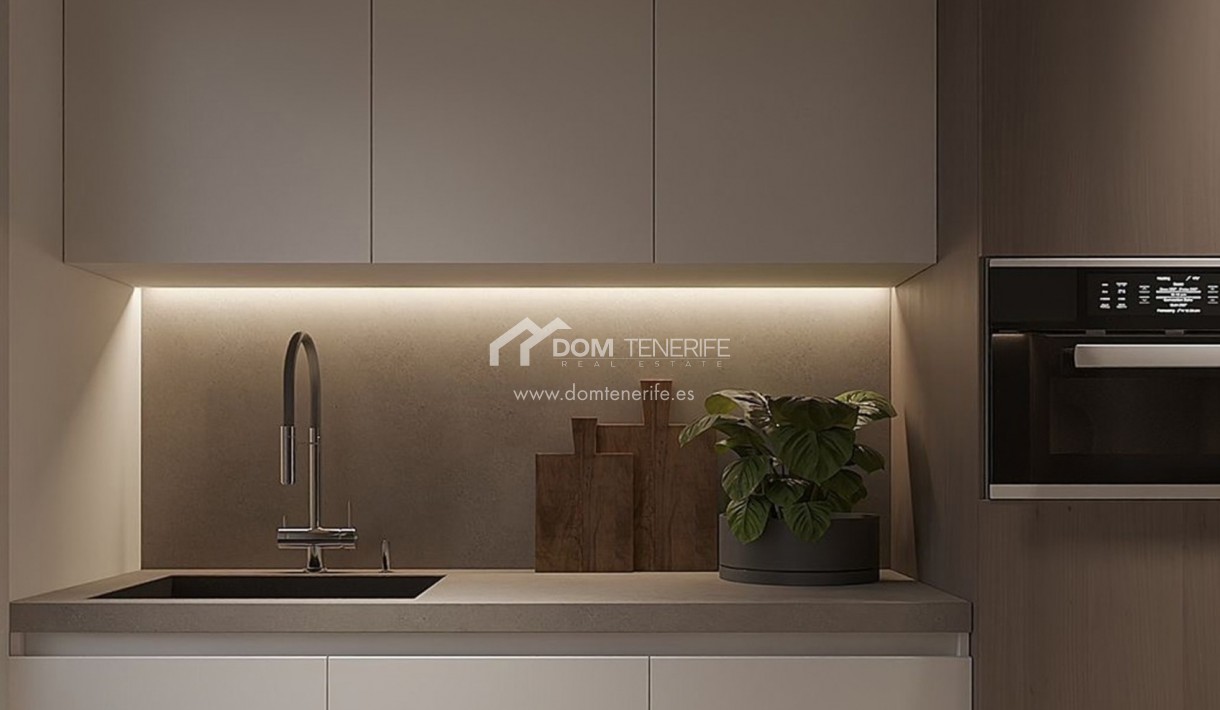 Olympic Residences 109: kitchen, worktop detail – new build in Adeje, Tenerife