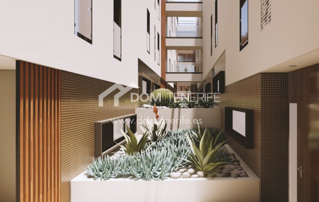 Olympic Residences 110: Bepflanzung im Innenhof – Neubau in Adeje, Teneriffa