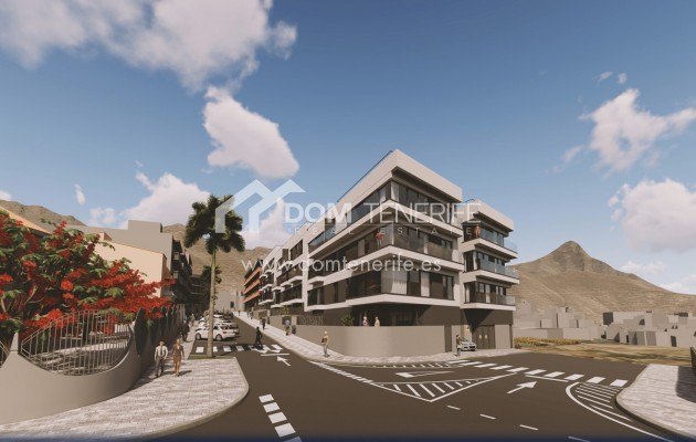Olympic Residences 110: Gebäude von der Straße aus – Neubau in Adeje, Teneriffa