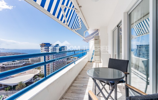 Paraíso del Sur: Terrasse mit Markise und Meerblick – Wohnung zu verkaufen in Playa Paraíso, Teneriffa