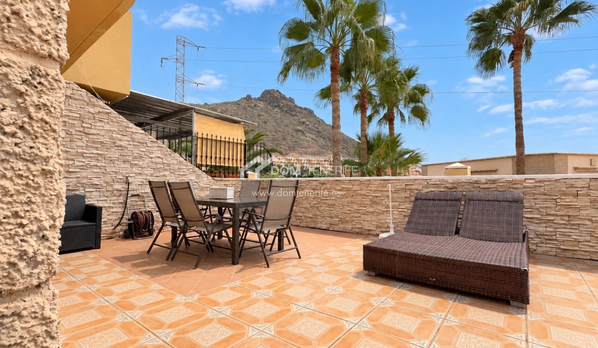 Maison de ville Roque del Conde: terrasse – maison de ville à vendre à Roque del Conde, Tenerife