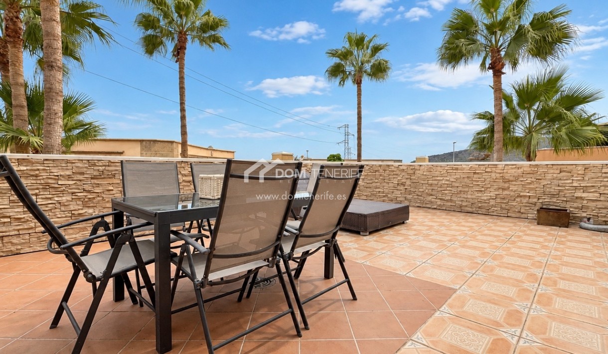 Maison de ville Roque del Conde: terrasse – maison de ville à vendre à Roque del Conde, Tenerife