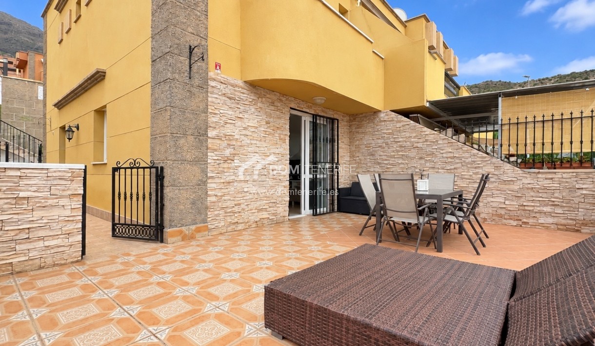 Maison de ville Roque del Conde: terrasse – maison de ville à vendre à Roque del Conde, Tenerife
