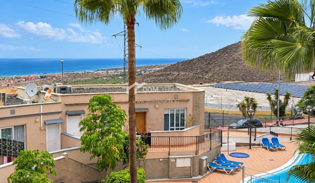 Maison de ville Roque del Conde: terrasse – maison de ville à vendre à Roque del Conde, Tenerife