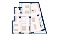 Olympic Residences 107: floor plan of the home – new build in Adeje, Tenerife