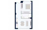 Olympic Residences 109: floor plan of the home – new build in Adeje, Tenerife