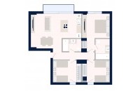 Olympic Residences 202: plano de la vivienda – obra nueva en Adeje, Tenerife