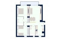 Olympic Residences 203: plano de la vivienda – obra nueva en Adeje, Tenerife