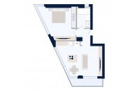 Olympic Residences 214: plano de la vivienda – obra nueva en Adeje, Tenerife