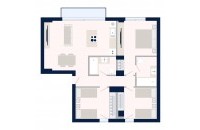 Olympic Residences 302: plano de la vivienda – obra nueva en Adeje, Tenerife