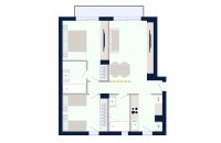 Olympic Residences 303: Grundriss der Wohnung – Neubau in Adeje, Teneriffa