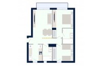 Olympic Residences 305: plano de la vivienda – obra nueva en Adeje, Tenerife