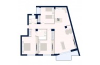 Olympic Residences 308: Grundriss der Wohnung – Neubau in Adeje, Teneriffa