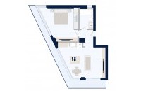 Olympic Residences 314: plano de la vivienda – obra nueva en Adeje, Tenerife