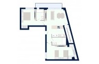 Olympic Residences 406: plano de la vivienda – obra nueva en Adeje, Tenerife