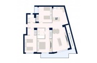 Olympic Residences 407: plano de la vivienda – obra nueva en Adeje, Tenerife